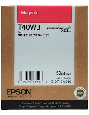 Cartucho Tinta Original Epson T40W320 rosa