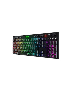 Teclado Alámbrico e Inalámbrico Redragon K618-RGB-SP RD