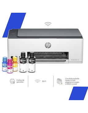 Multifuncional HP Smart Tank 580 de tinta continua inalámbrica a color
