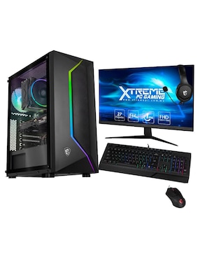 Computadora Gamer Xtreme PC Gaming XTMSIR716GB6600M 27 Pulgadas Full HD AMD Ryzen 7 AMD Radeon RX 6600 16 GB RAM 2 TB HDD 500 GB SSD