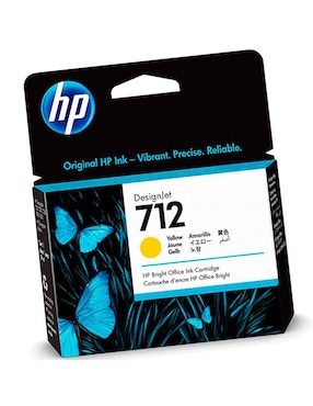 Cartucho Tinta Estándar HP 3ED69A amarillo