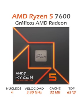 Procesador AMD 100-100001015BOX con 6 núcleos
