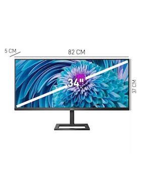 Monitor Phillips standard full HD 34 pulgadas 343E2E