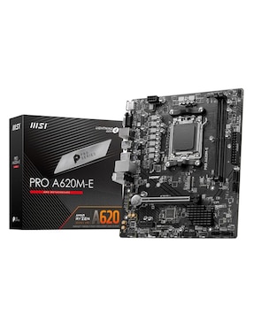 Tarjeta Madre MSI Pro A620M-E Con Procesador AMD