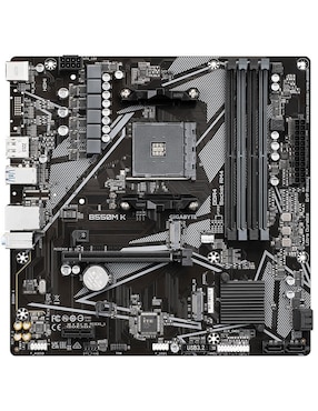 Tarjeta Madre Gigabyte B550M K Con Procesador AMD