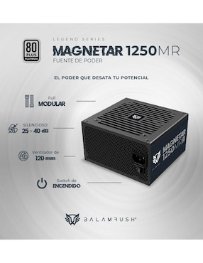 Fuente de poder Balam Rush Magnetar 1250mr