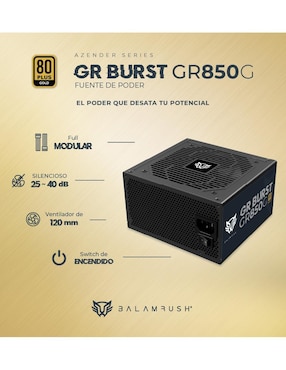 Fuente de Poder Balam Rush GR Burst GR850G