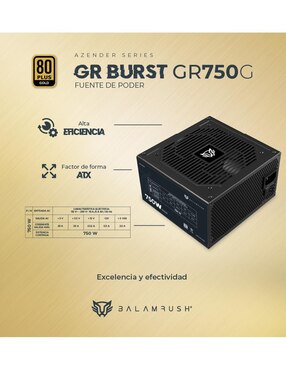Fuente de Poder Balam Rush GR Burst GR750G