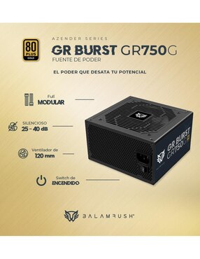 Fuente de Poder Balam Rush GR Burst GR750G