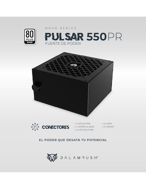 Fuente de poder Balam Rush Pulsar 550 pr