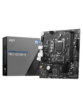 Tarjeta Madre MSI Pro H510M-B Con Procesador Intel