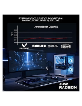 Computadora gamer Xtreme Pc Gaming XTMSIR716GBRENOIR amd ryzen 7 amd radeon graphics 16 gb ram 1 tb ssd