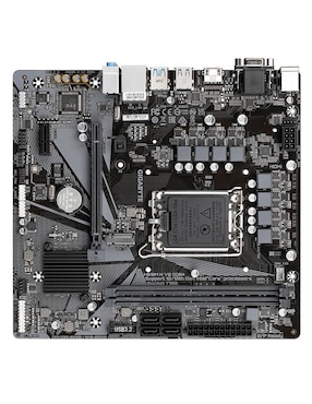 Tarjeta madre Gigabyte h610m h v2 compatible con procesador Intel