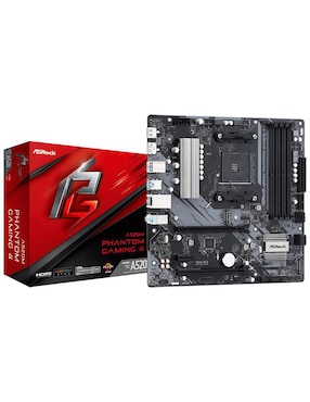 Tarjeta Madre Asrock A520m Phantom Gaming 4 Con Procesador AMD