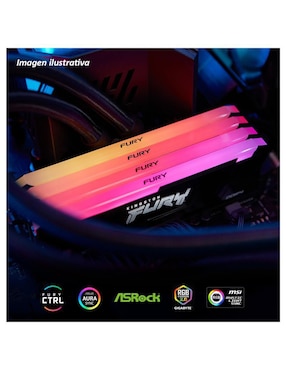 Memoria RAM DIMM DDR4 Kingston 16 GB Fury Beast RGB