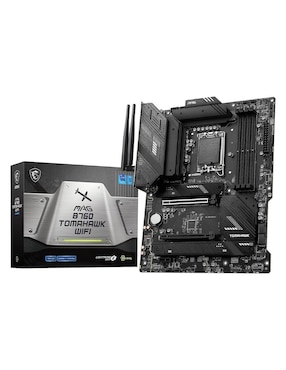 Tarjeta Madre MSI MAG B760 Tomahawk WiFi Con Procesador Intel