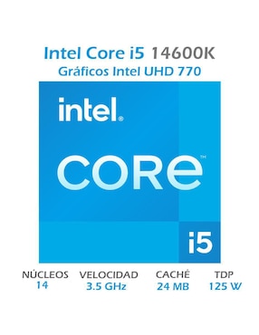 Procesador Intel Core i5 14600K con 14 Núcleos