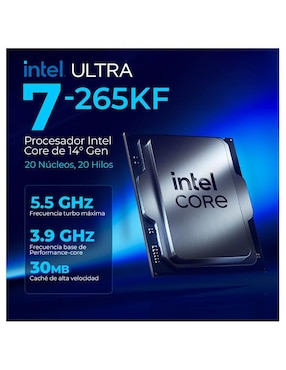 Computadora gamer Xtreme Pc Gaming Xtreme Top Intel Core Ultra 7 265KF NVIDIA GeForce RTX 5070 Ti 32 GB RAM 1 TB SSD