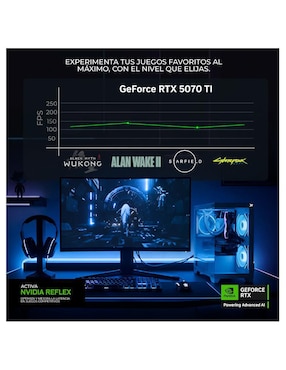 Computadora gamer Xtreme Pc Gaming Xtreme Top Intel Core Ultra 7 265KF NVIDIA GeForce RTX 5070 Ti 32 GB RAM 1 TB SSD