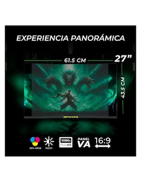 Monitor gamer DXT Gaming Sight VA Full HD27 pulgadas DXTFL27F