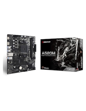 Tarjeta Madre Biostar A520MT Con Procesador AMD