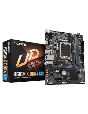 Tarjeta Madre Gigabyte H610M K DDR4 Con Procesador Intel