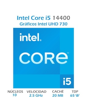 Procesador Intel Core i5 14400 con 10 núcleos