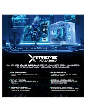 Computadora gamer Xtreme PC Gaming XTBRR716GBRENOIRG AMD Ryzen 7 AMD Radeon Graphics 16 GB Ram 500 GB SSD