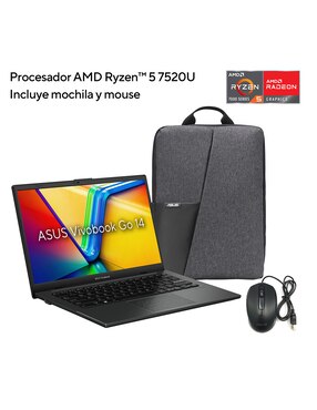Laptop Asus Vivobook Go 14 14 pulgadas Full HD AMD Ryzen 5 AMD Radeon 16 GB RAM 512 GB SSD
