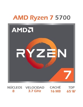 Procesador AMD Ryzen 7 5700 con 8 núcleos