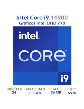 Procesador Intel Core i9 14900 con 24 núcleos