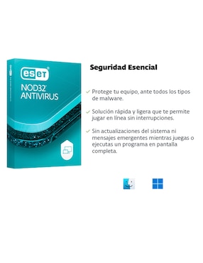 NOD32 Antivirus Eset para 5 usuarios