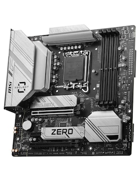 Tarjeta Madre MSI B760M Project Zero compatible con procesador Intel