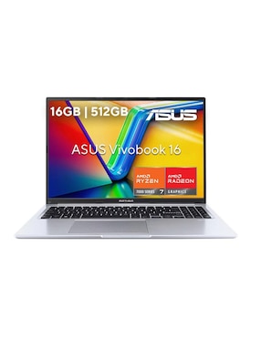 Laptop Thin & Light Asus Vivobook 16 16 Pulgadas Wuxga AMD Ryzen 7 AMD Radeon 16 GB RAM 512 GB SSD