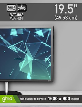 Monitor Ghia standard HD 19.5 pulgadas MG2020