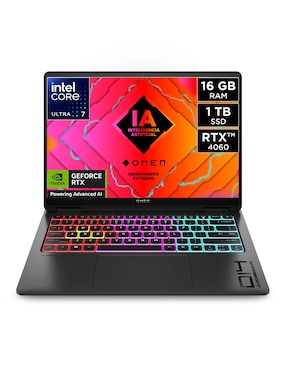 Laptop Gamer HP Omen Transcend 14-fb0001la 14 Pulgadas 2.8 K Intel Core Ultra 7 NVIDIA GeForce RTX 4060 16 GB RAM 1 TB SSD