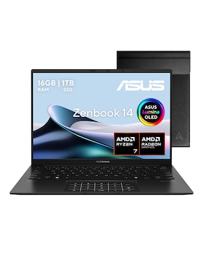 Laptop Thin & Light Asus Zenbook 14 OLED 14 Pulgadas Full HD AMD Ryzen 7 AMD Radeon 16 GB RAM 1 TB SSD