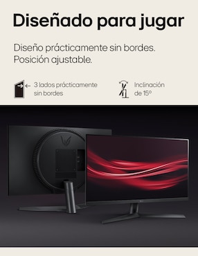 Monitor gamer Lg standard full HD 24 pulgadas 24GS60F-B.AWM