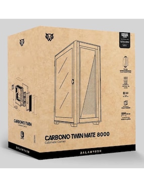 Gabinete de computadora Balam Rush Carbono Twin Mate 8000