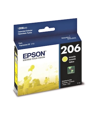 Cartucho Tinta Original Epson T206 Amarillo