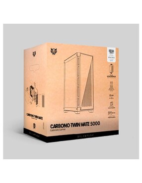 Gabinete de computadora Balam Rush Carbono Twin Mate 5000