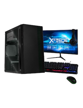 Computadora Gamer Xtreme PC Gaming XTACIQ16GBHD600MFB 23.8 Pulgadas Full HD Intel Celeron Intel UHD 600 16 GB RAM 500 GB SSD