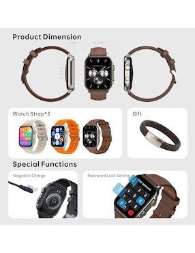 Smartwatch G-Tide S5 Pro para hombre con GPS