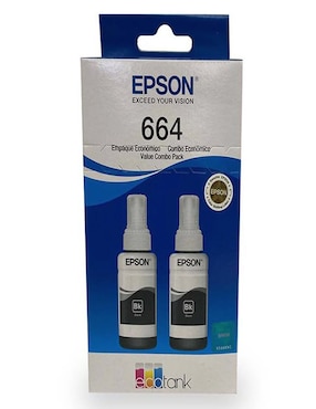 Kit Bote Epson T664120-2P Negro