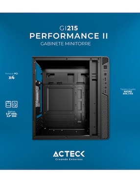 Gabinete de computadora Acteck Performance II GI215