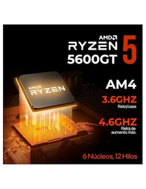 Computadora Gamer Xtreme PC Gaming XTACR516GBVEGA7B AMD Ryzen 5 AMD Radeon Vega 7 16 GB RAM 500 GB SSD