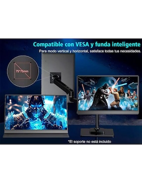 Monitor portátil Genérica standard full HD 15.6 pulgadas 7503051377198