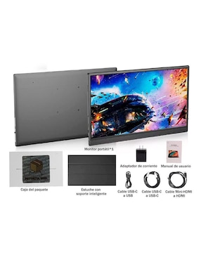 Monitor portátil Genérica standard full HD 15.6 pulgadas 7503051377198