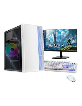 Computadora Gamer Xtreme PC Gaming XTACR516GBRENOIRMW 23.8 Pulgadas Full HD AMD Ryzen 5 AMD Radeon Graphics 16 GB RAM 500 GB SSD