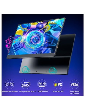 Monitor portátil Genérica standard full HD 15.6 pulgadas 156FC